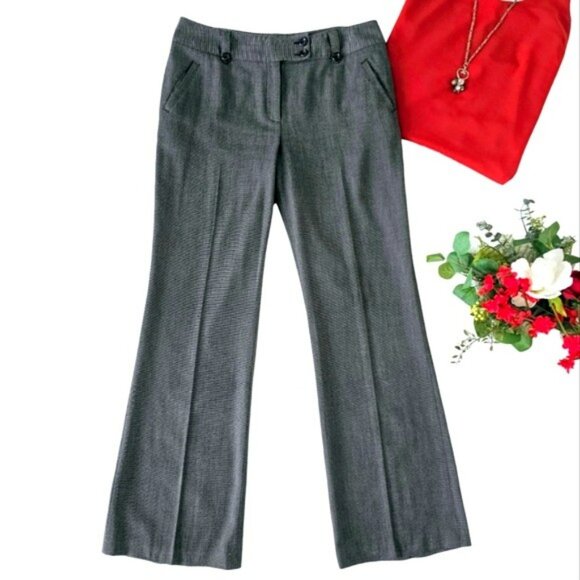 Style & Co Women's Trousers Dress Pants Size 12 Grey Black Pockets Office Work - Picture 1 of 13